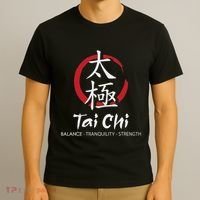 Tai Chi Body Mind Wellness Spiritual Yin Yang Martial Arts T-Shirt thumb 3