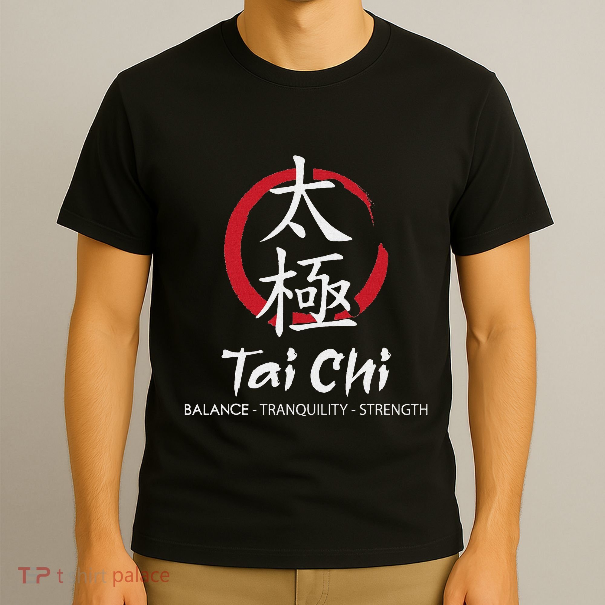 Tai Chi Body Mind Wellness Spiritual Yin Yang Martial Arts T-Shirt