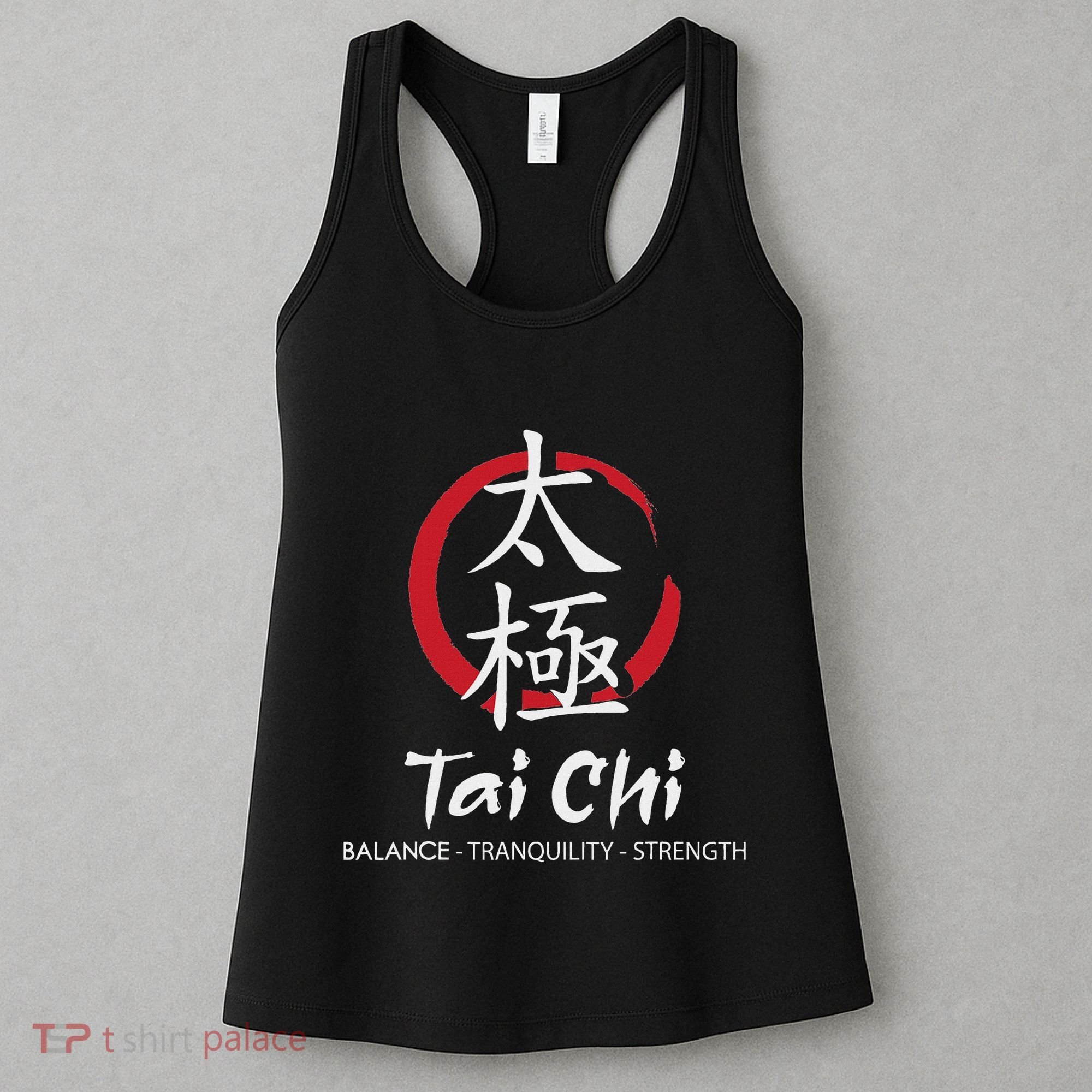 Tai Chi Body Mind Wellness Spiritual Yin Yang Martial Arts Women's Tank Top