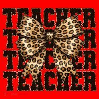 Teacher Coquette Back To School  Santa Hat thumb 1