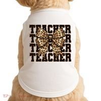 Teacher Coquette Back To School  Doggie Tank thumb 0