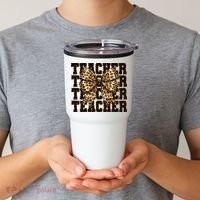 Teacher Coquette Back To School  Tumbler thumb 2