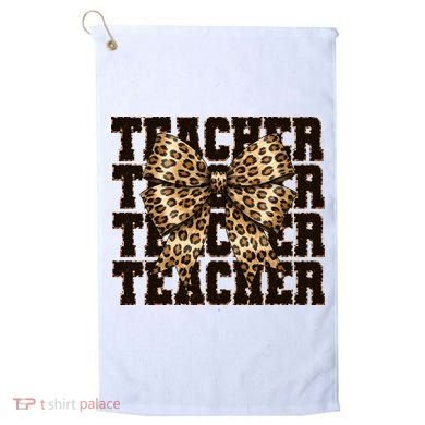 Teacher Coquette Back To School  Golf Towel