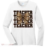 Teacher Coquette Back To School  Women's Long Sleeve Shirt thumb 0