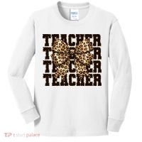 Teacher Coquette Back To School  Kids Long Sleeve Shirt thumb 0