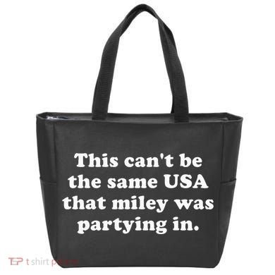 This CanT Be The Same Usa That Miley Was Partying In Tote Bag