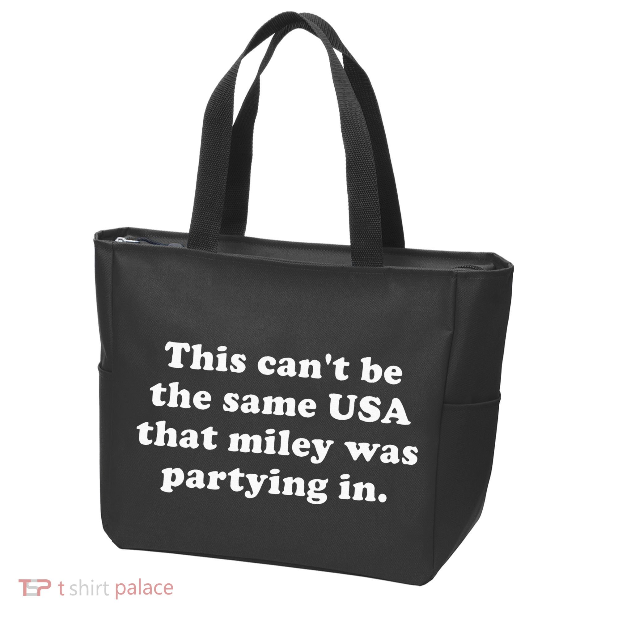 This CanT Be The Same Usa That Miley Was Partying In Tote Bag