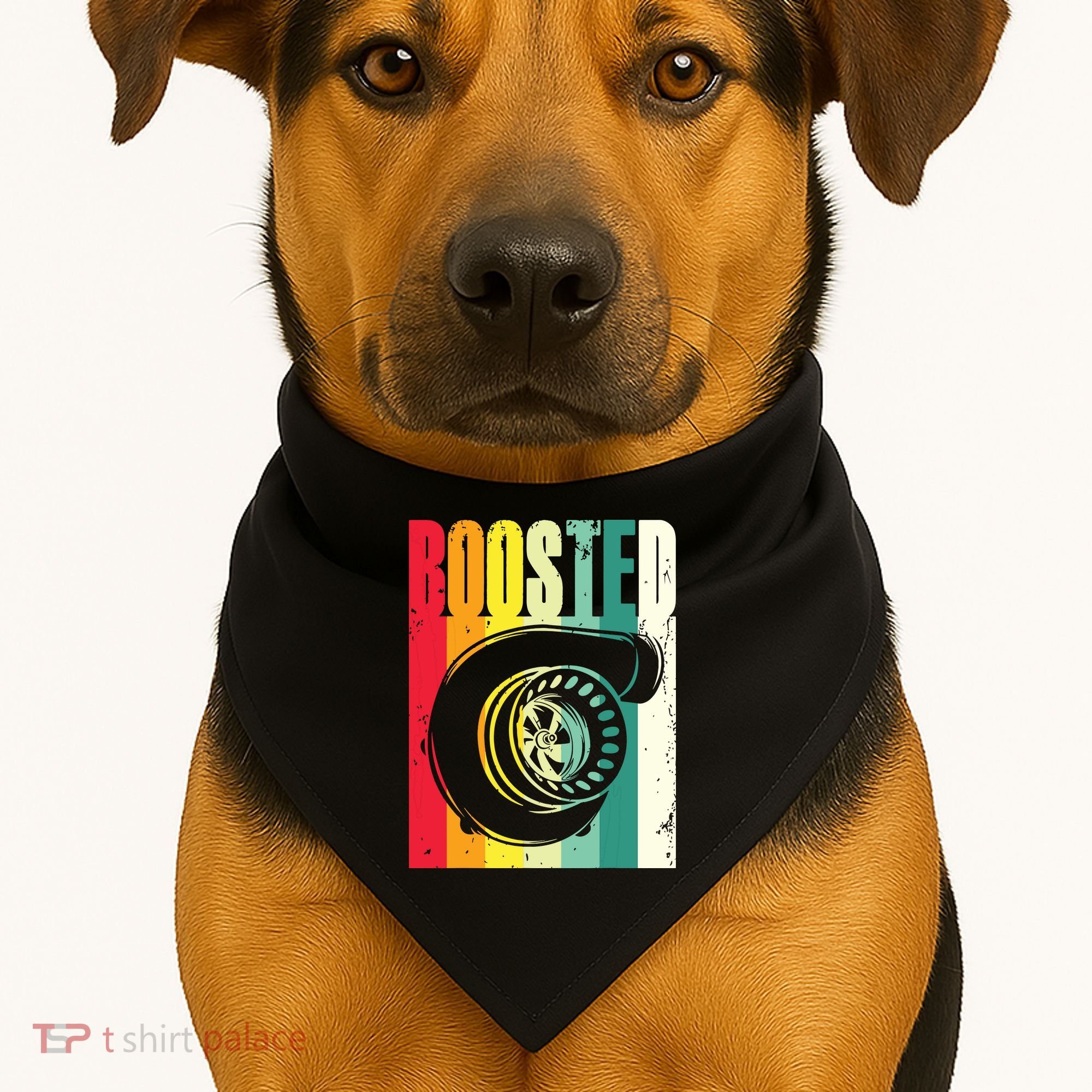 Turbo Car Boosted Car Lover Car Racing Gift USA-Made Doggie Bandana
