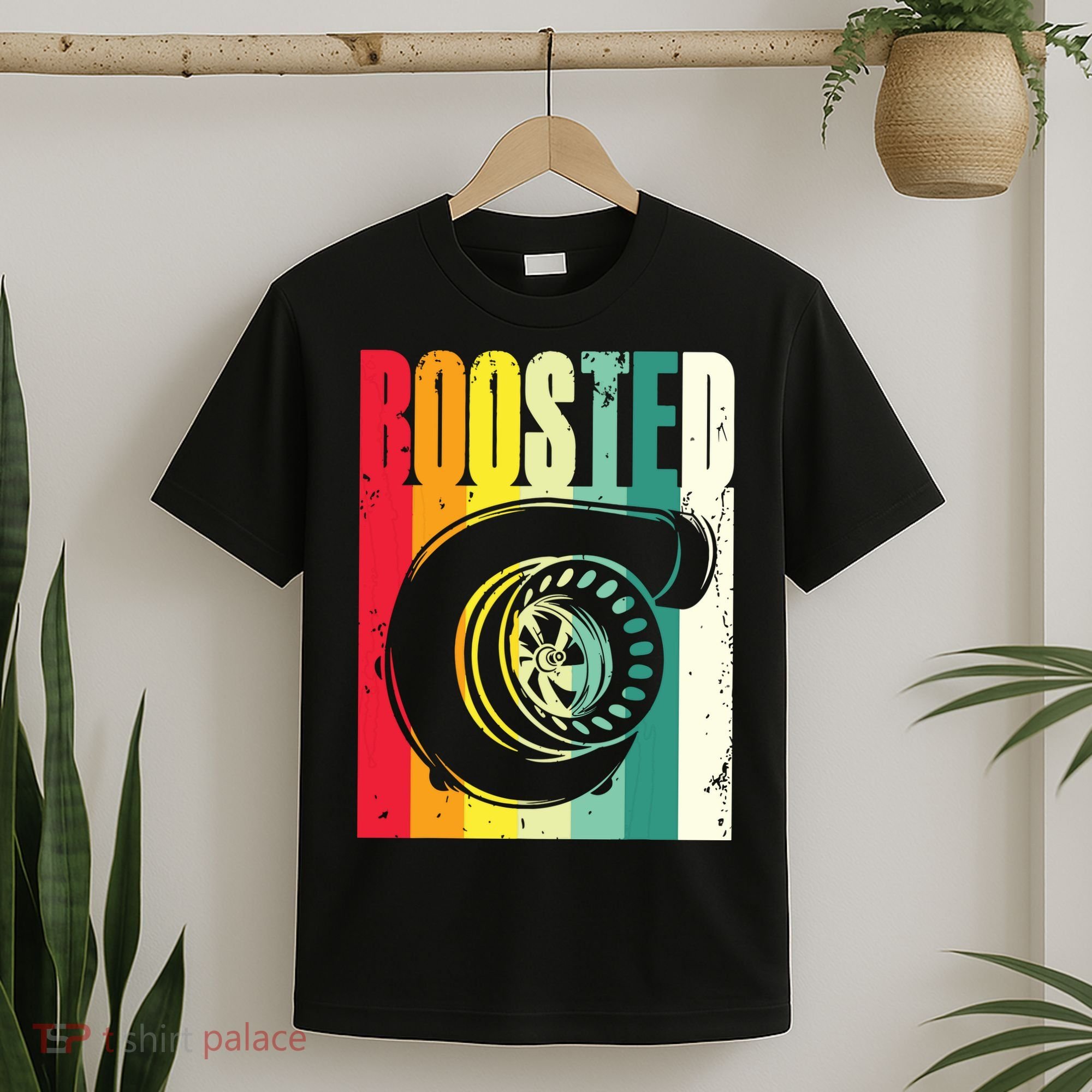 Turbo Car Boosted Car Lover Car Racing Gift T-Shirt