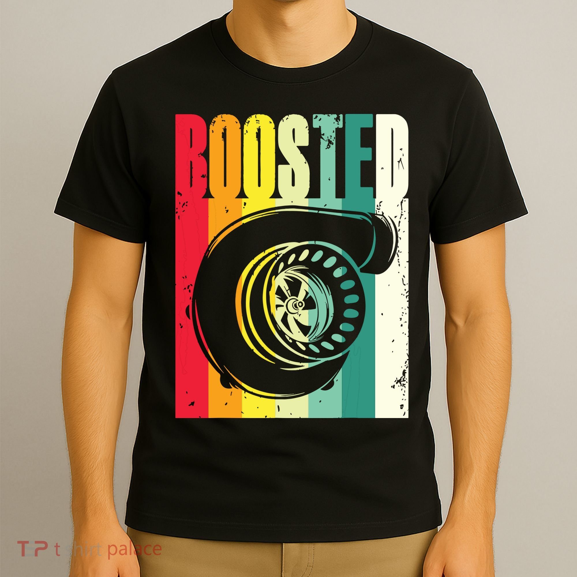 Turbo Car Boosted Car Lover Car Racing Gift T-Shirt