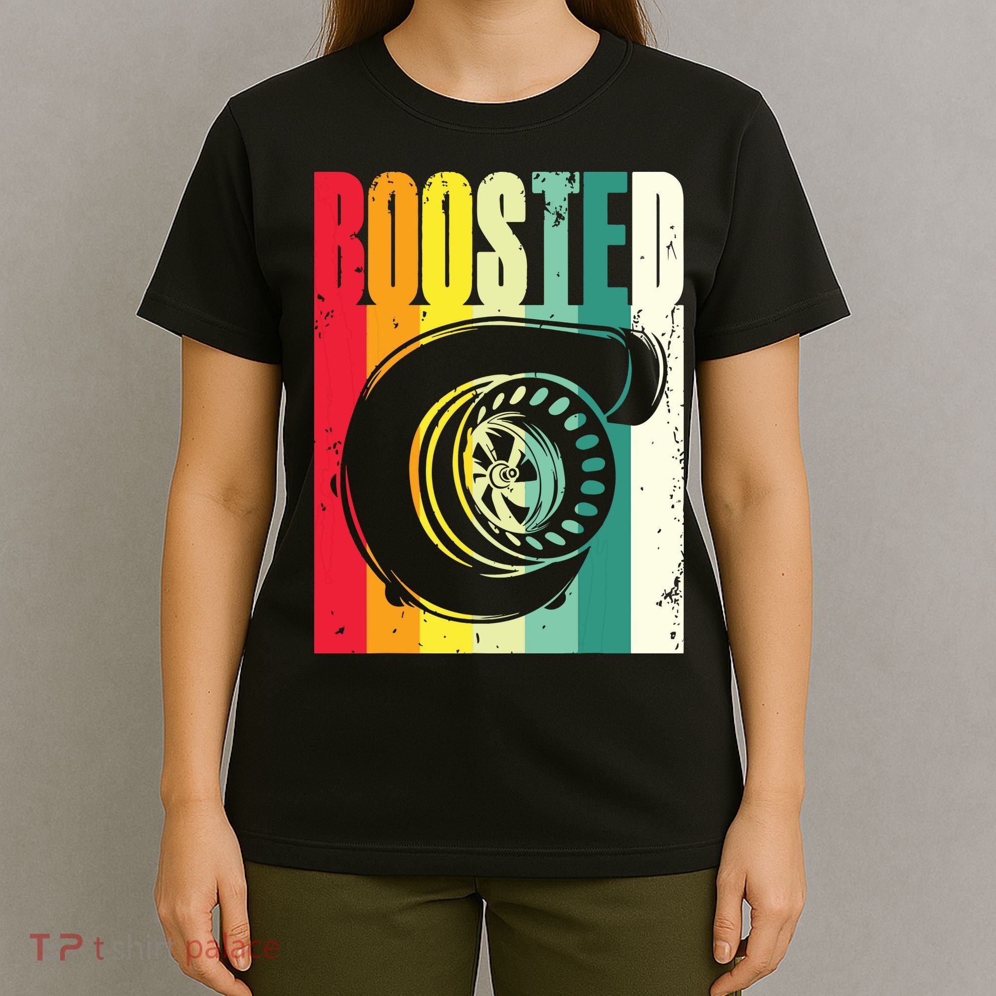 Turbo Car Boosted Car Lover Car Racing Gift T-Shirt
