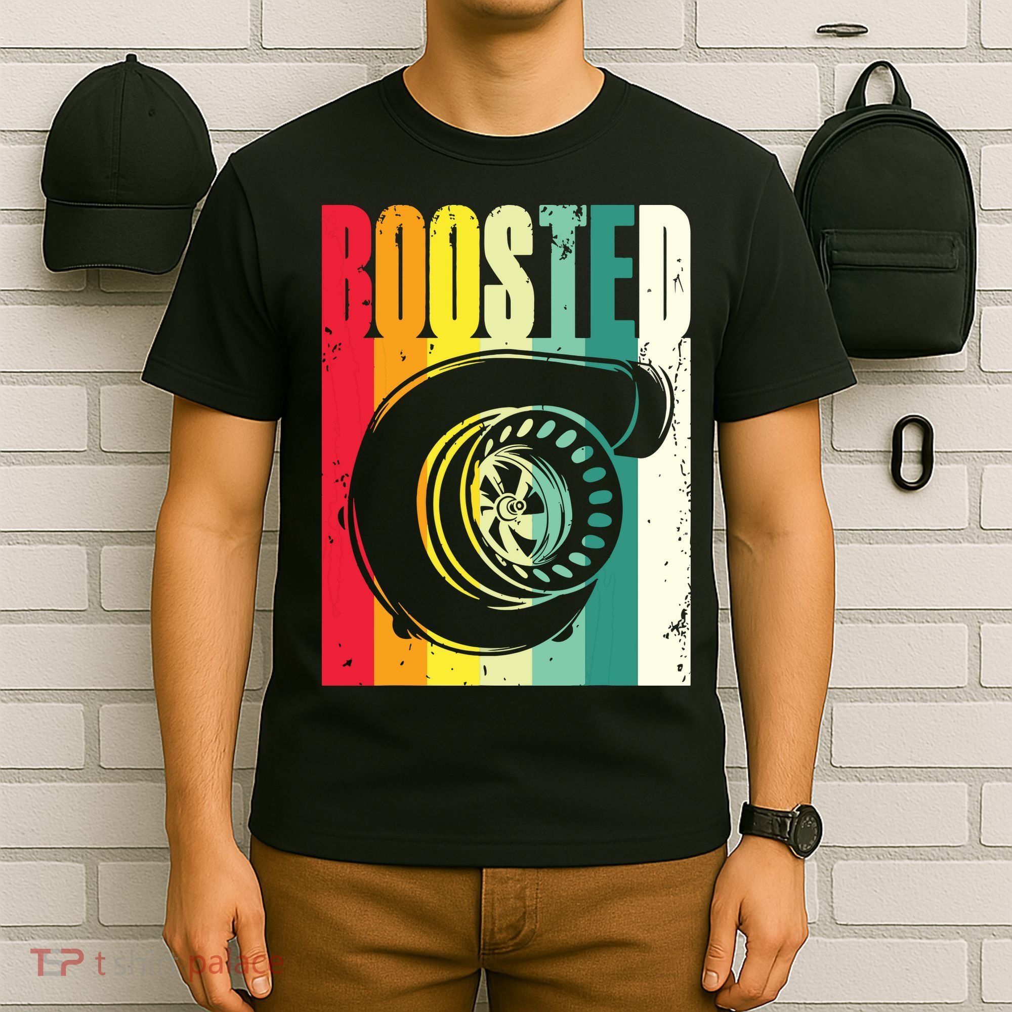 Turbo Car Boosted Car Lover Car Racing Gift T-Shirt