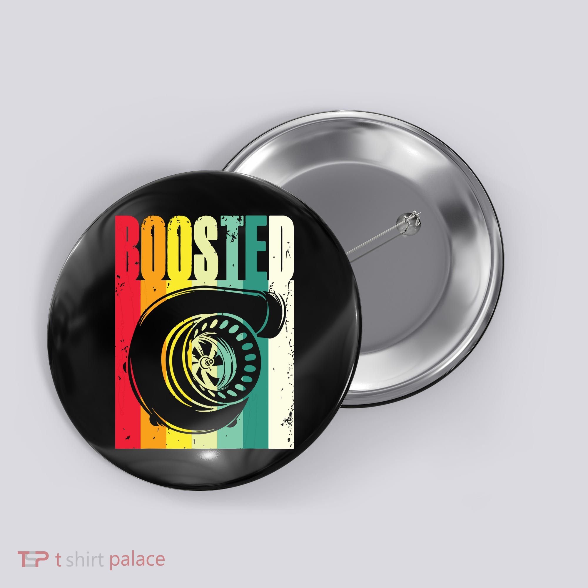 Turbo Car Boosted Car Lover Car Racing Gift Button