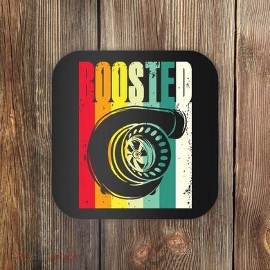 Turbo Car Boosted Car Lover Car Racing Gift Coaster