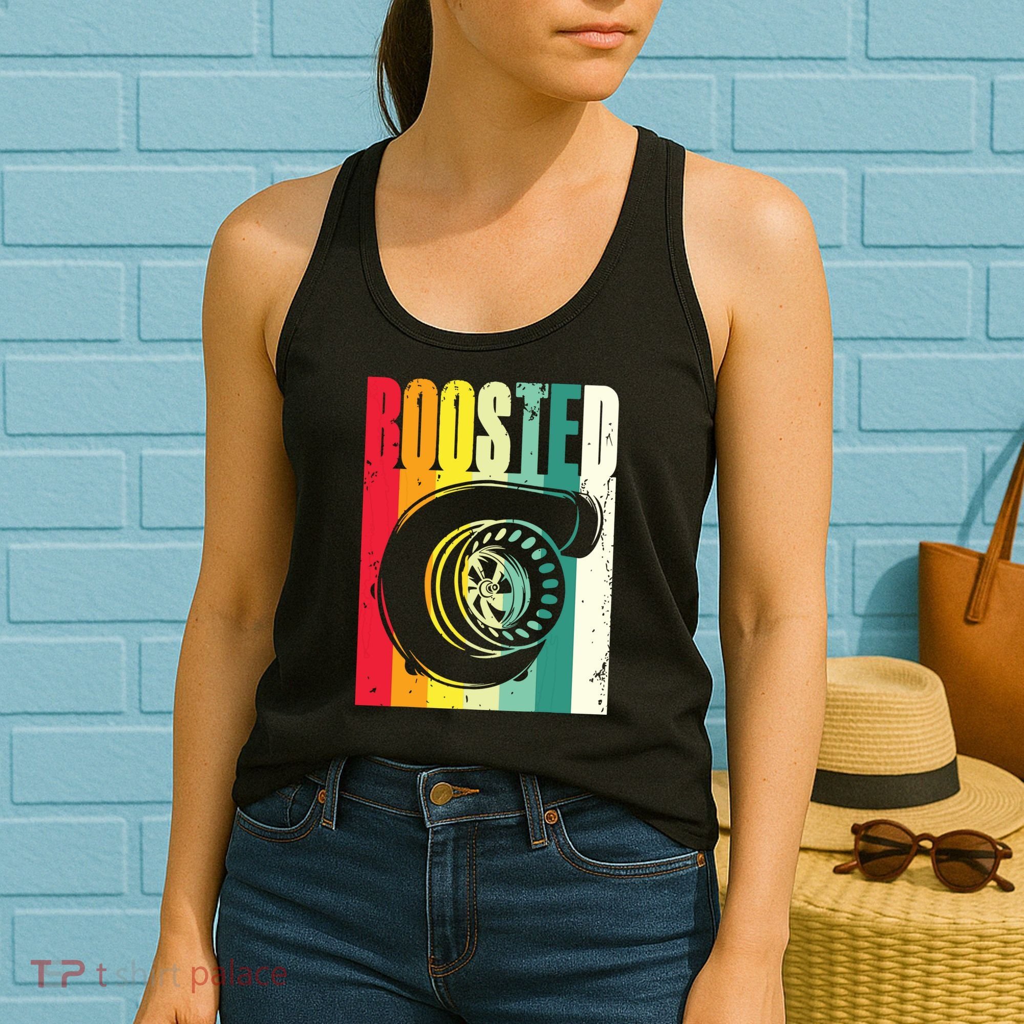 Turbo Car Boosted Car Lover Car Racing Gift Women's Tank Top