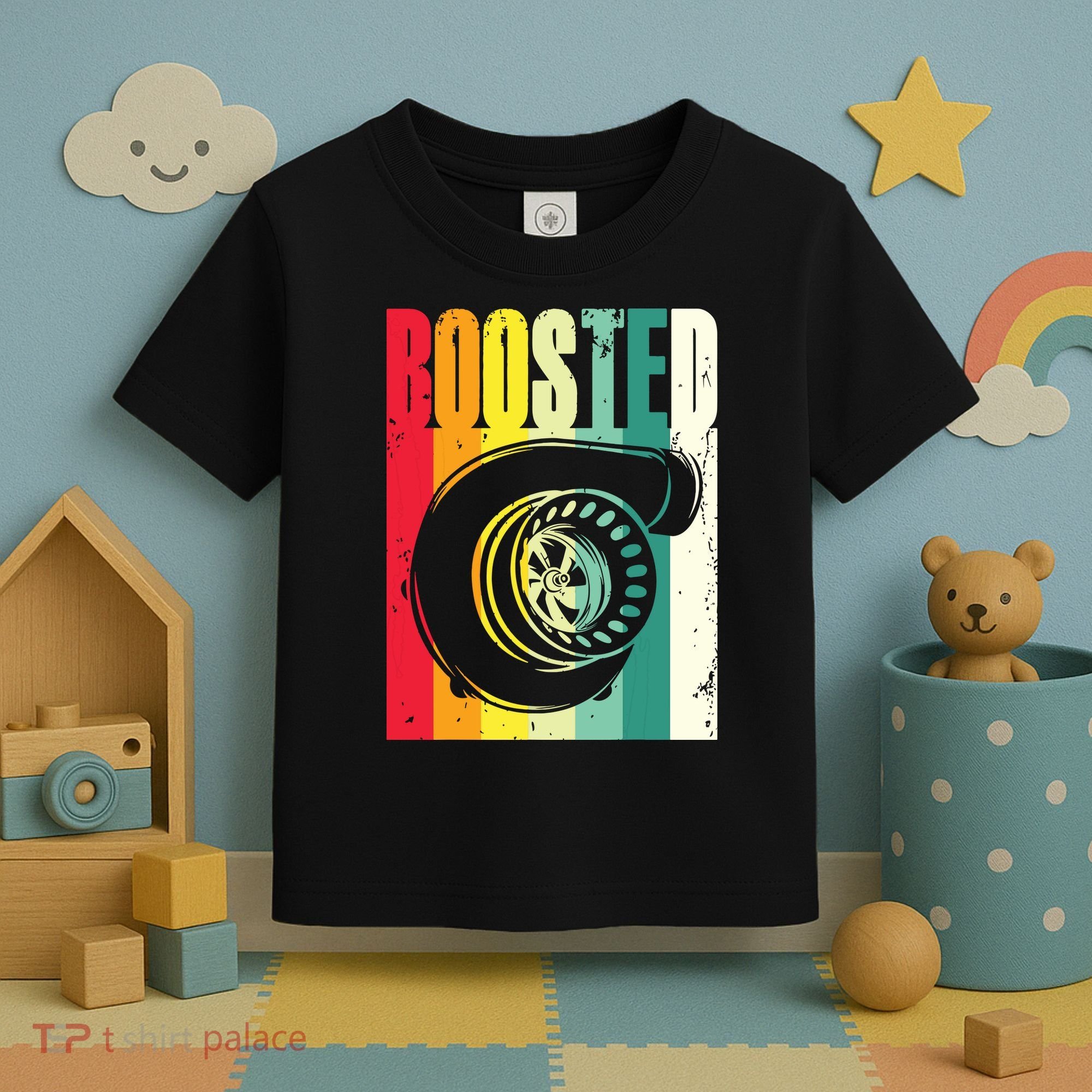 Turbo Car Boosted Car Lover Car Racing Gift Toddler T-Shirt