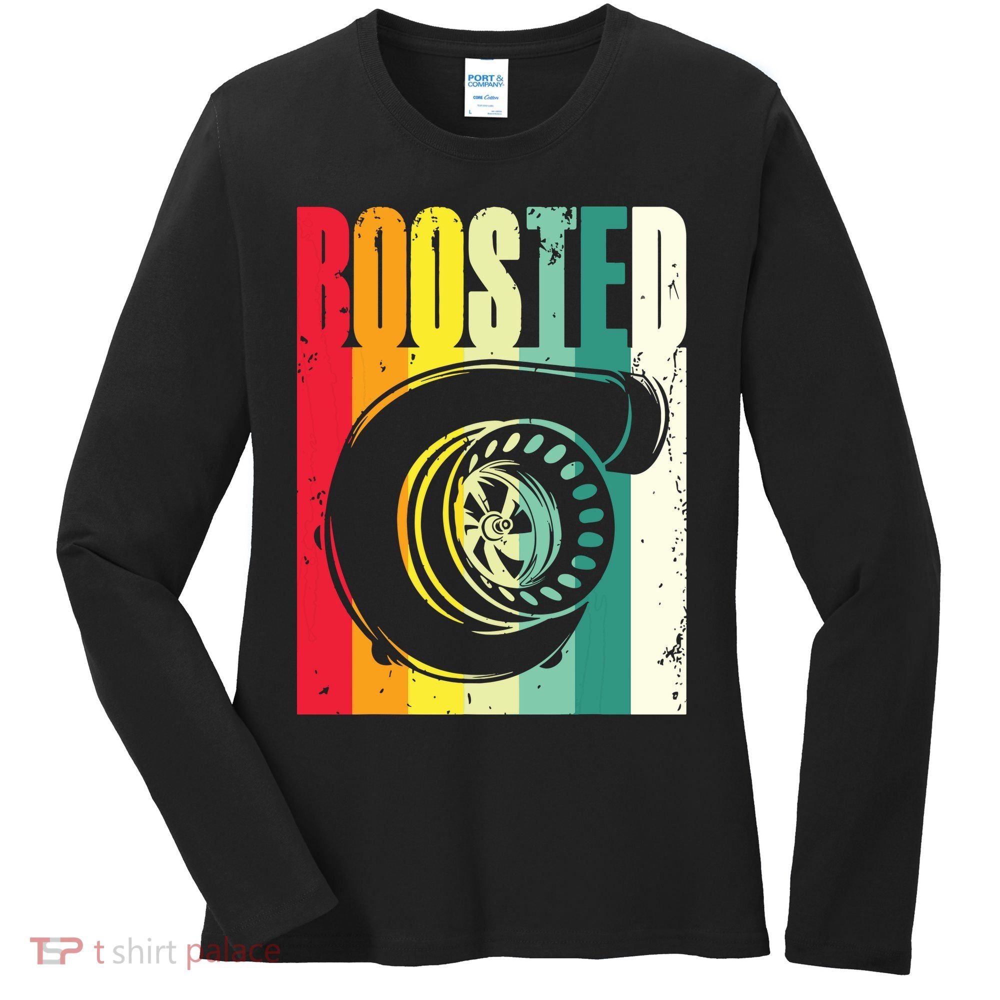 Turbo Car Boosted Car Lover Car Racing Gift Women's Long Sleeve Shirt