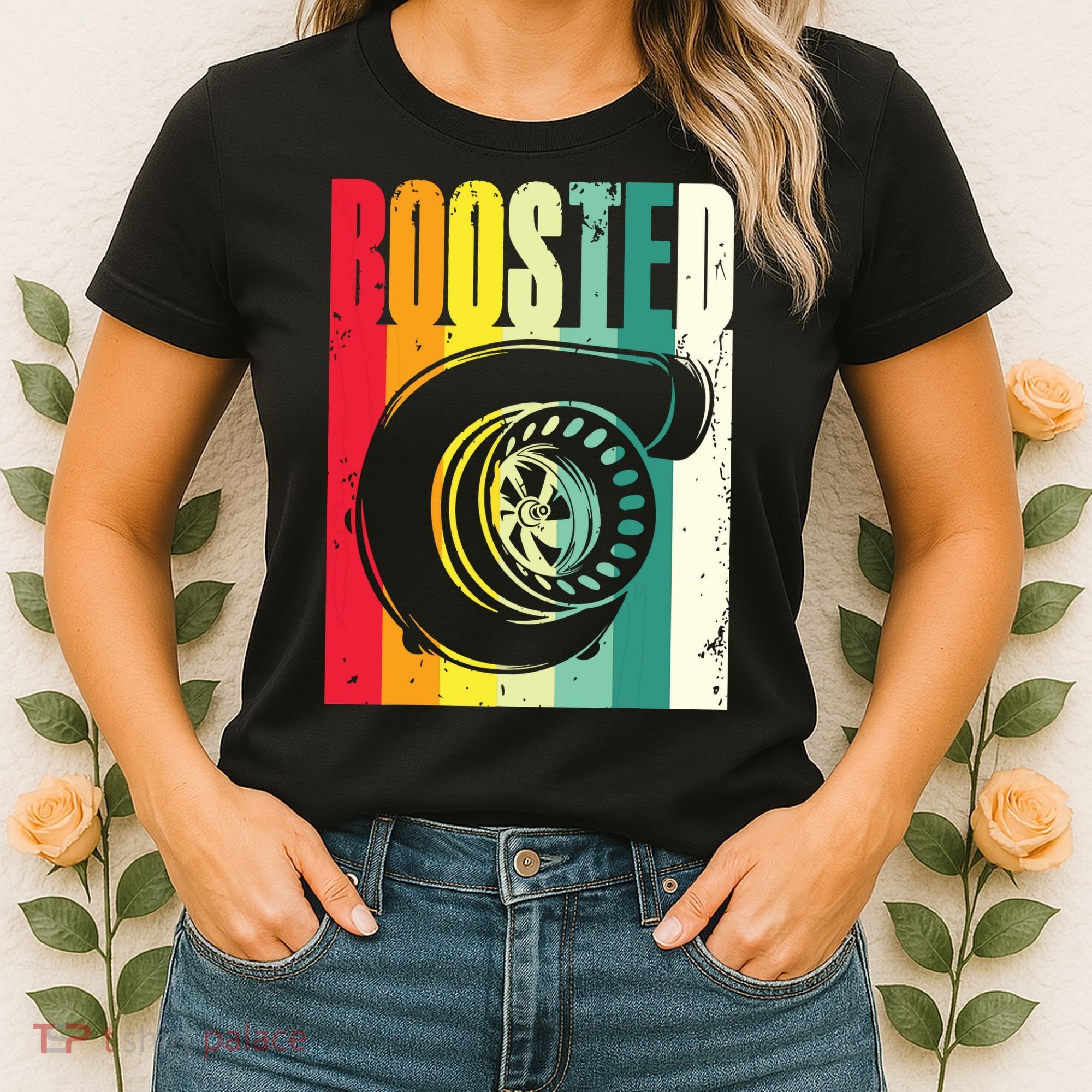 Turbo Car Boosted Car Lover Car Racing Gift Women's T-Shirt
