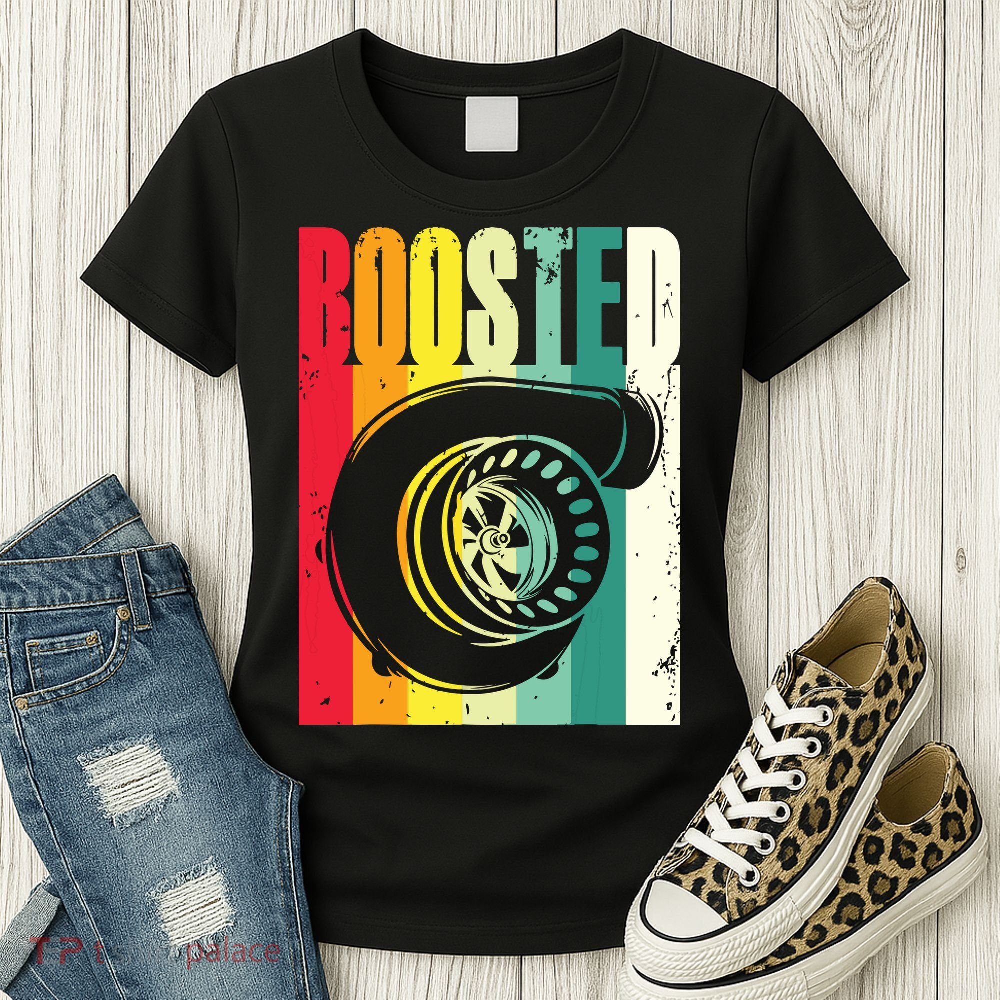 Turbo Car Boosted Car Lover Car Racing Gift Women's T-Shirt