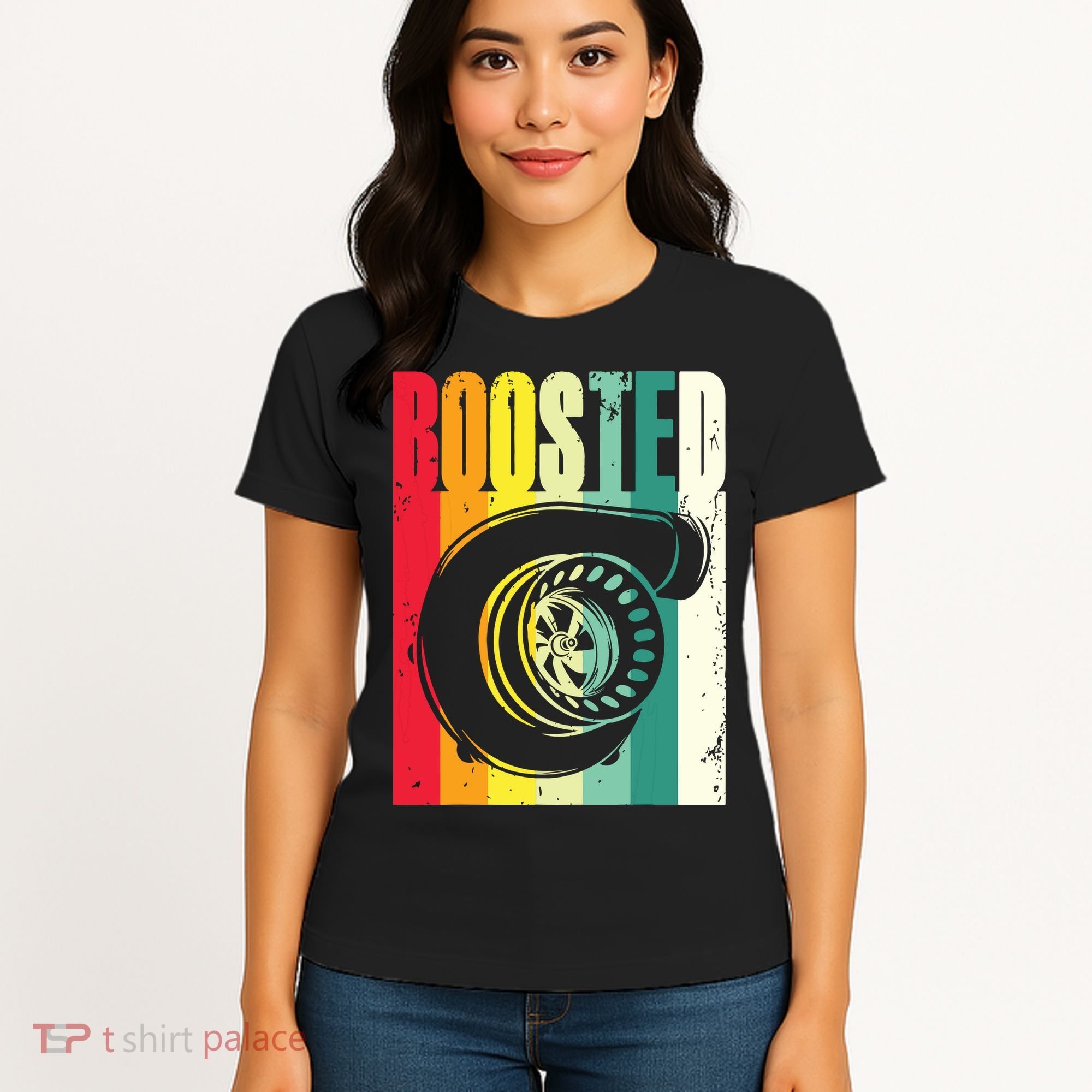Turbo Car Boosted Car Lover Car Racing Gift Women's T-Shirt