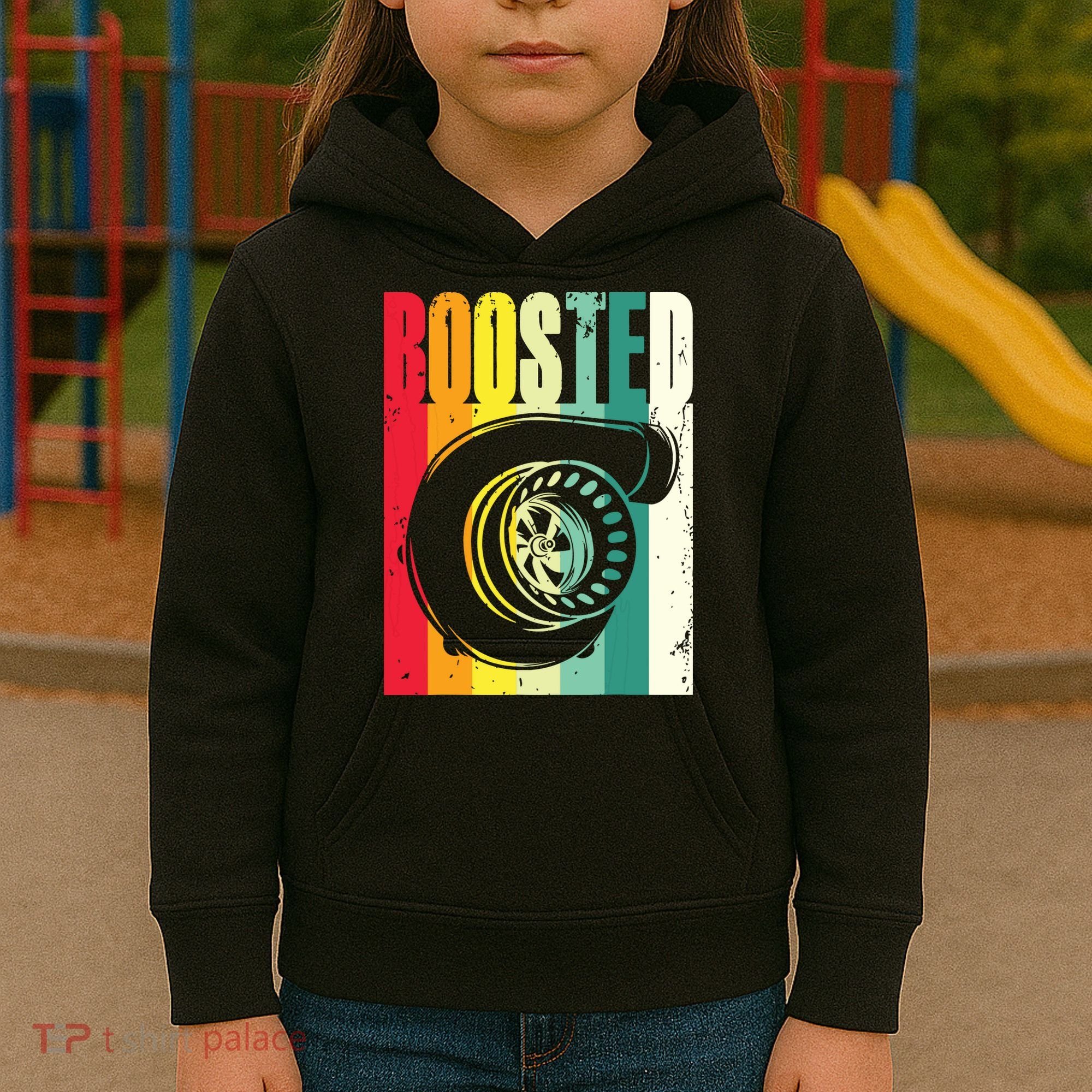 Turbo Car Boosted Car Lover Car Racing Gift Kids Hoodie