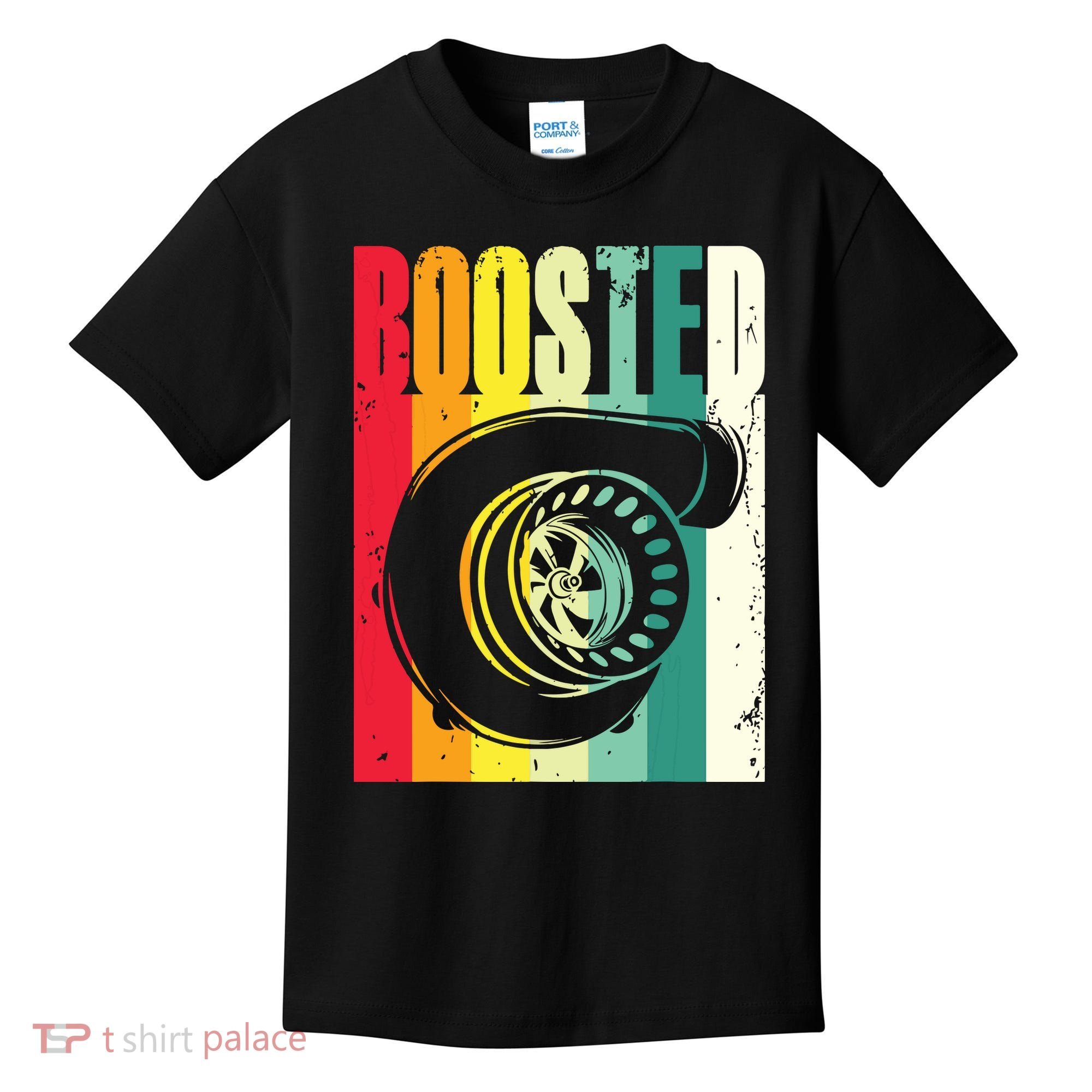Turbo Car Boosted Car Lover Car Racing Gift Kids T-Shirt