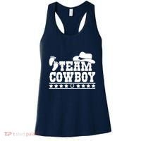 Team Cowboy Baby Gender Reveal Outfit Team Boy Gender Reveal Women's Tank Top thumb 0