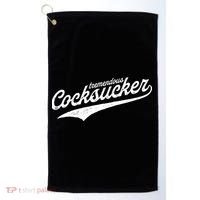 Tremendous Cocksucker Cock Sucker Proud Funny Golf Towel thumb 0