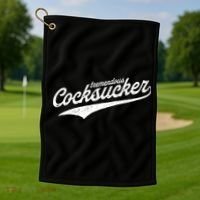 Tremendous Cocksucker Cock Sucker Proud Funny Golf Towel thumb 1