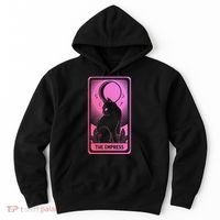 Tarot Card Cat Women Mystical Moon Occult The Empress Hoodie thumb 0