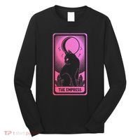 Tarot Card Cat Women Mystical Moon Occult The Empress Long Sleeve Shirt thumb 0