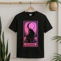 Tarot Card Cat Women Mystical Moon Occult The Empress T-Shirt thumb 2