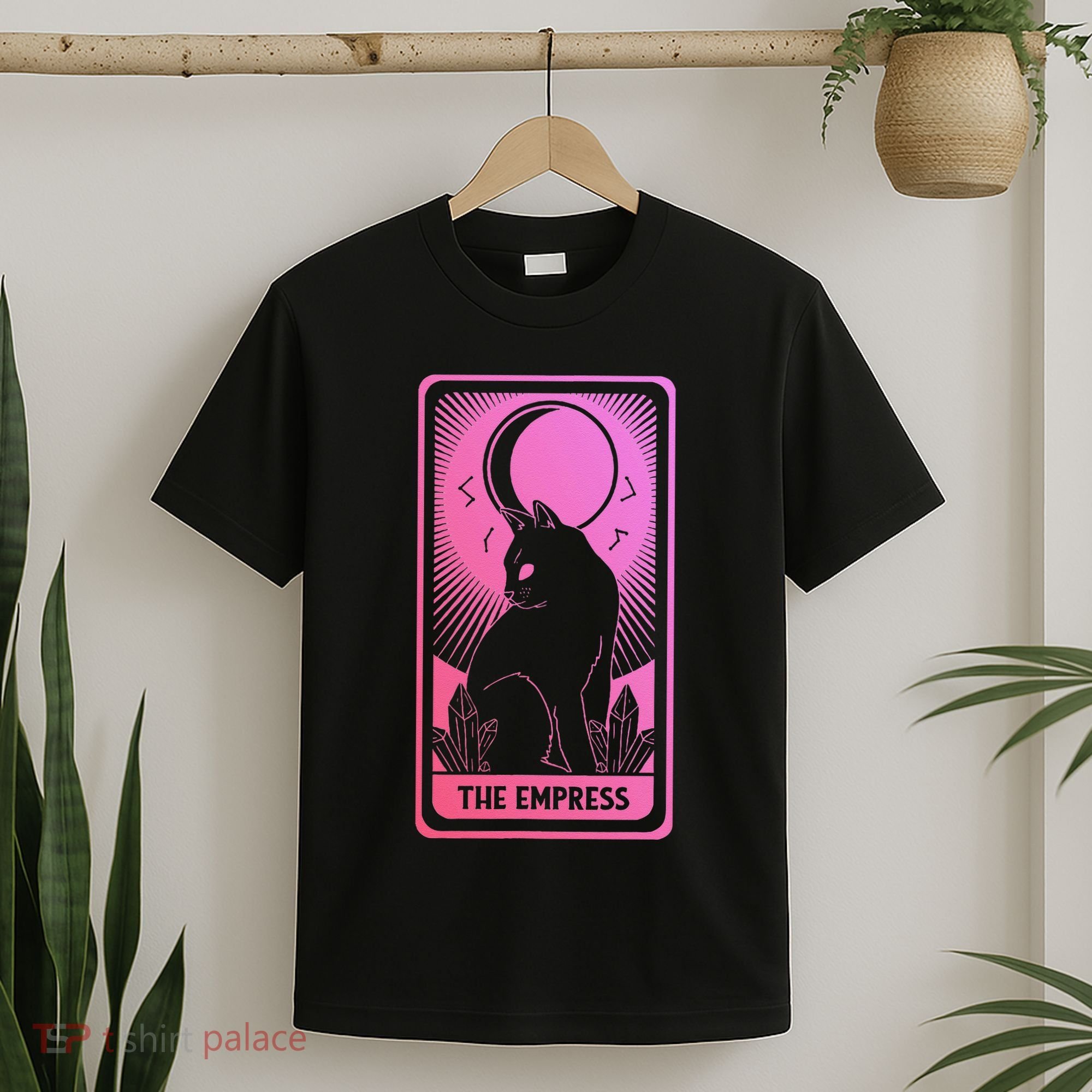 Tarot Card Cat Women Mystical Moon Occult The Empress T-Shirt