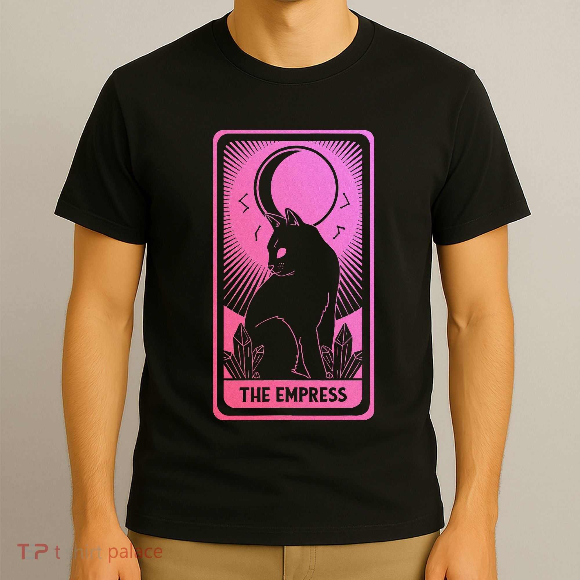 Tarot Card Cat Women Mystical Moon Occult The Empress T-Shirt