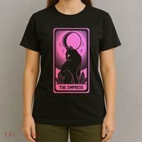 Tarot Card Cat Women Mystical Moon Occult The Empress T-Shirt thumb 4