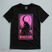 Tarot Card Cat Women Mystical Moon Occult The Empress T-Shirt thumb 5