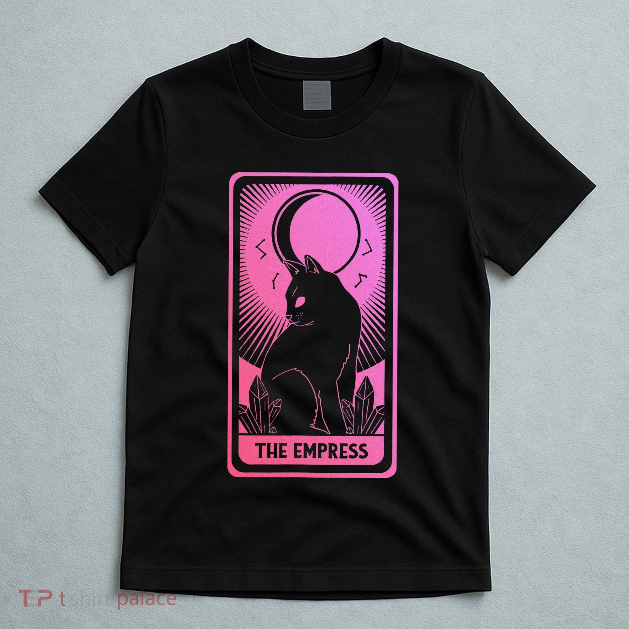 Tarot Card Cat Women Mystical Moon Occult The Empress T-Shirt
