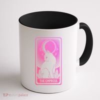 Tarot Card Cat Women Mystical Moon Occult The Empress Coffee Mug thumb 1