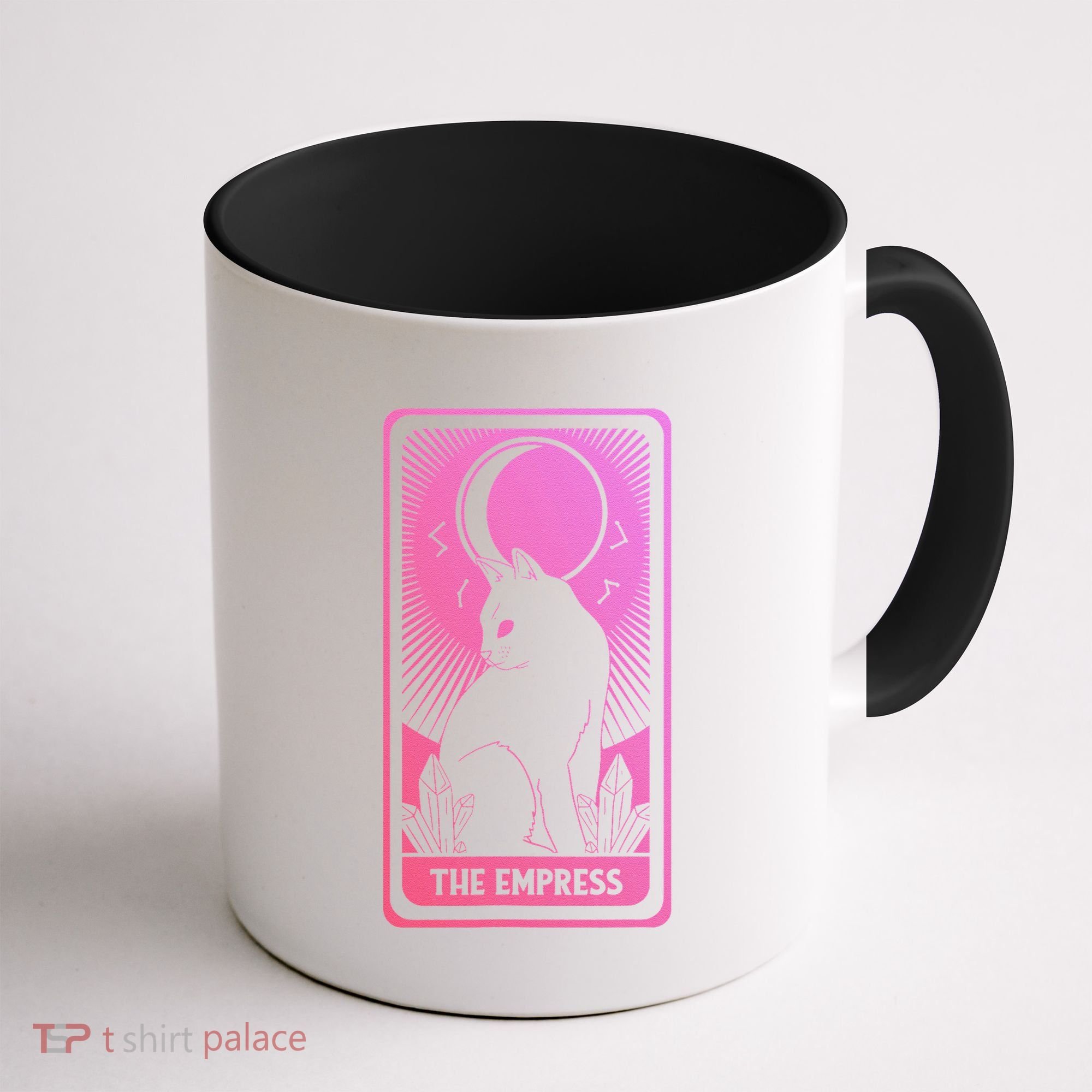 Tarot Card Cat Women Mystical Moon Occult The Empress Coffee Mug