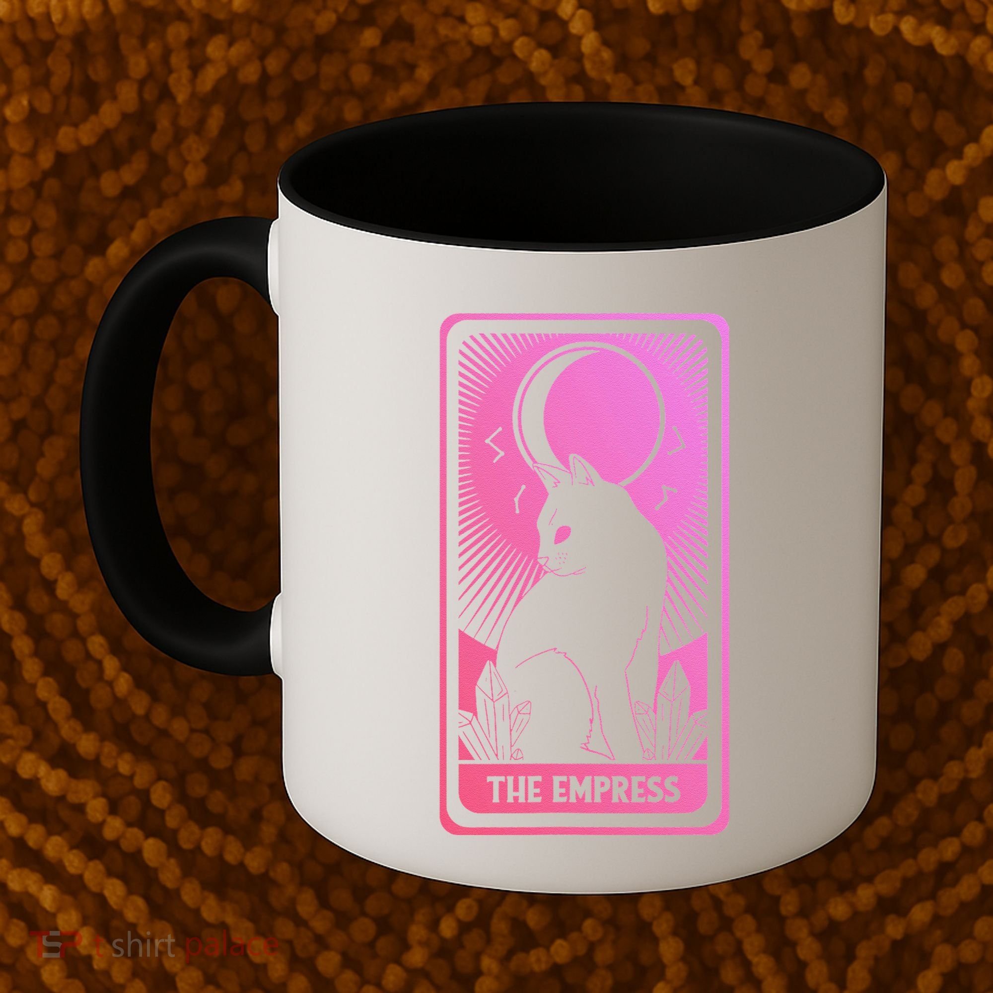 Tarot Card Cat Women Mystical Moon Occult The Empress Coffee Mug
