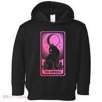 Tarot Card Cat Women Mystical Moon Occult The Empress Toddler Hoodie thumb 0