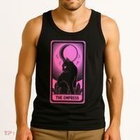 Tarot Card Cat Women Mystical Moon Occult The Empress Tank Top thumb 3