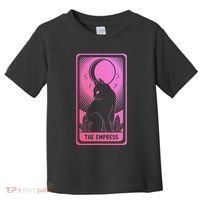 Tarot Card Cat Women Mystical Moon Occult The Empress Toddler T-Shirt thumb 0