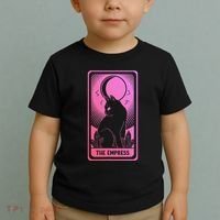 Tarot Card Cat Women Mystical Moon Occult The Empress Toddler T-Shirt thumb 2