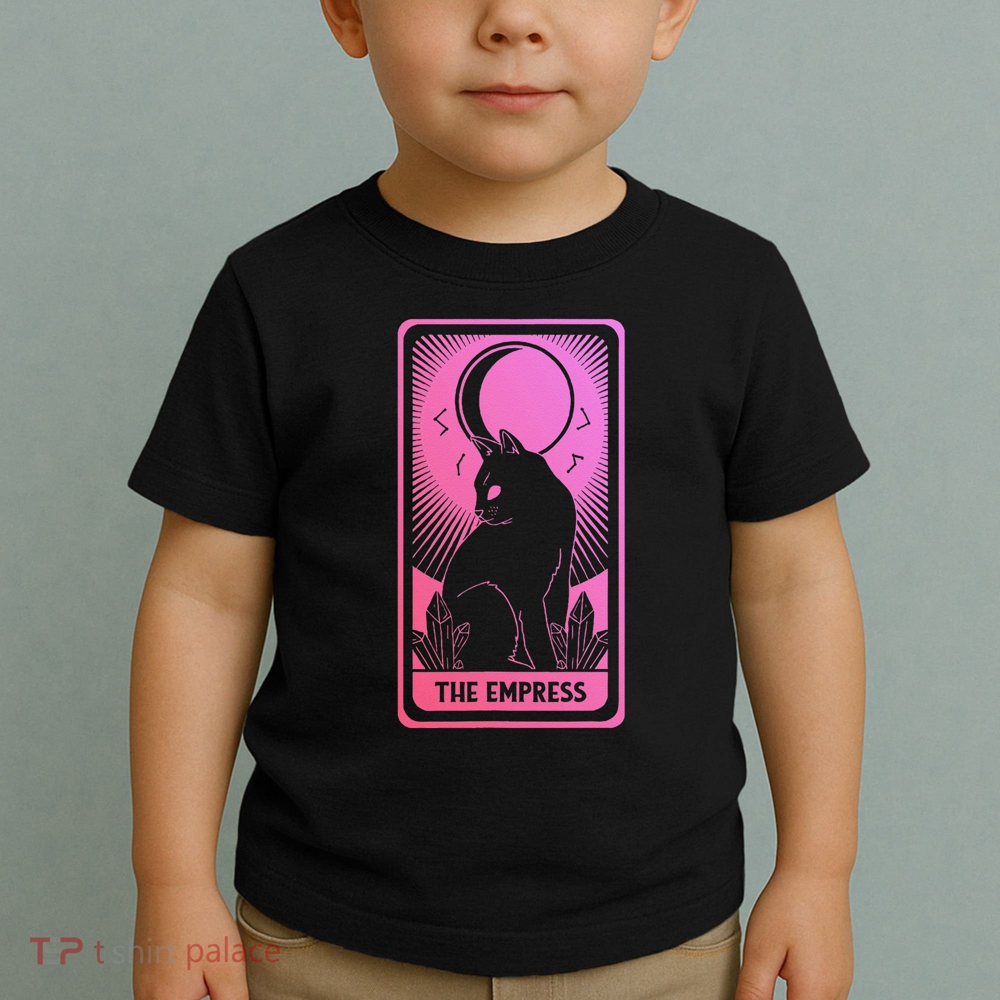 Tarot Card Cat Women Mystical Moon Occult The Empress Toddler T-Shirt