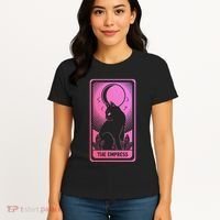 Tarot Card Cat Women Mystical Moon Occult The Empress Women's T-Shirt thumb 4