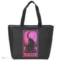 Tarot Card Cat Women Mystical Moon Occult The Empress Tote Bag thumb 0
