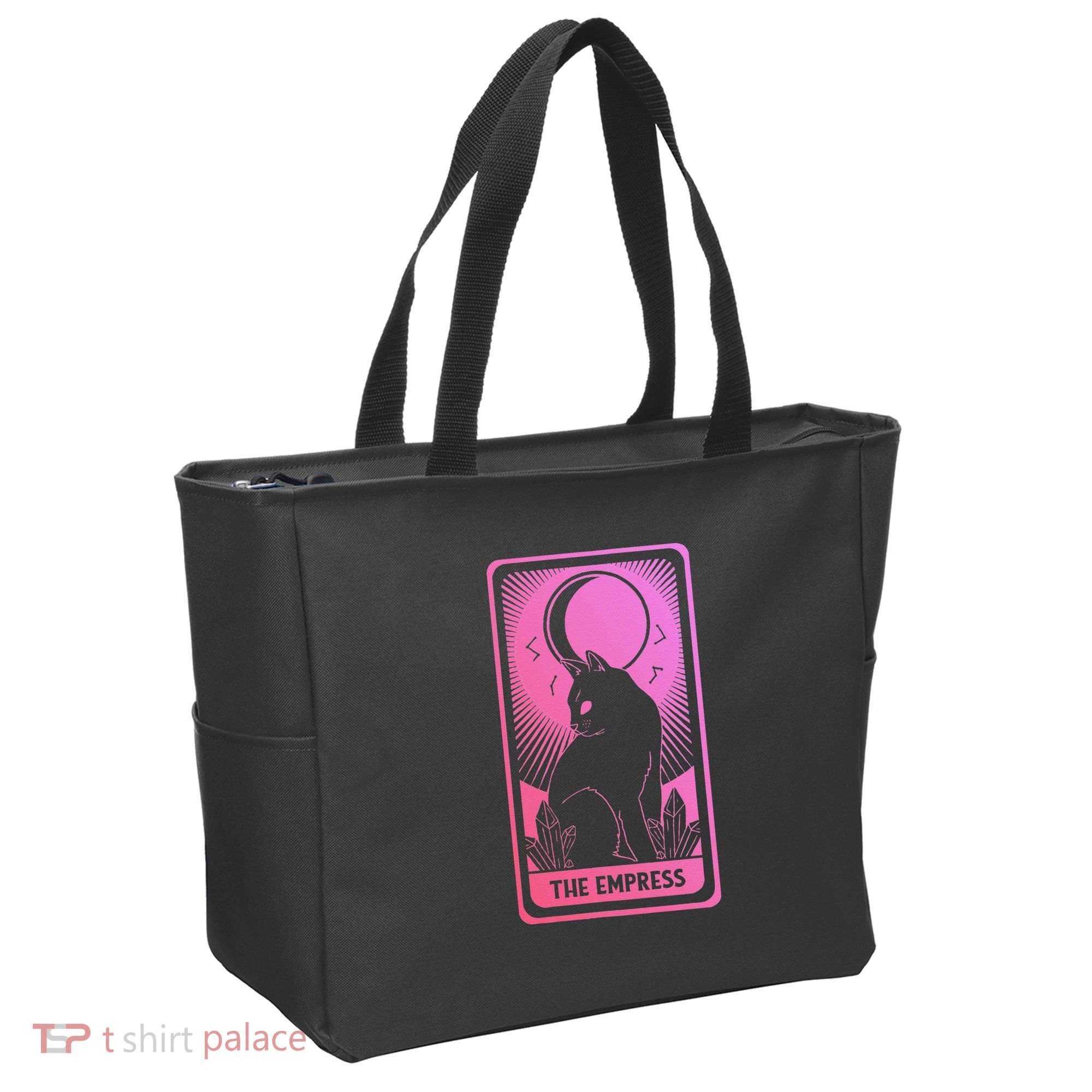 Tarot Card Cat Women Mystical Moon Occult The Empress Tote Bag