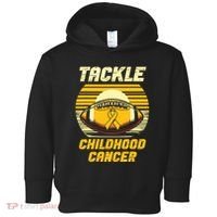 Tackle Childhood Cancer Awareness Toddler Hoodie thumb 0