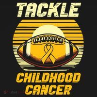 Tackle Childhood Cancer Awareness Toddler Hoodie thumb 2